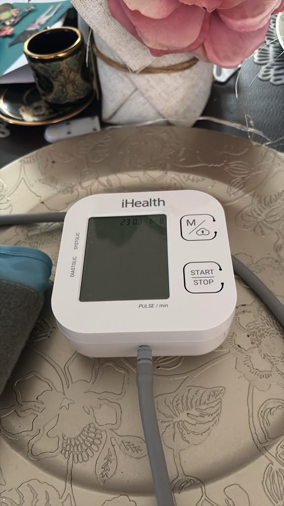 iHealth Track Smart Upper Arm Blood Pressure Monitor with Wide-Range Cuff | Bluetooth BP monitor for standard to large adult arms, compatible with iOS and Android customer photo 1