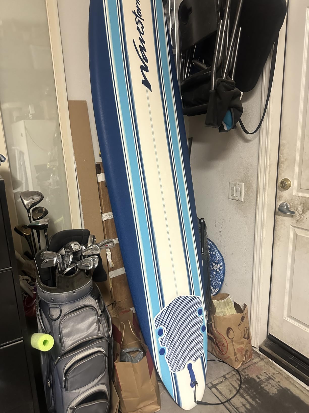 Wavestorm 8ft Classic Surfboard // Foam Wax Free Soft Top Longboard for Adults and Kids of All Levels of Surfing customer photo 1