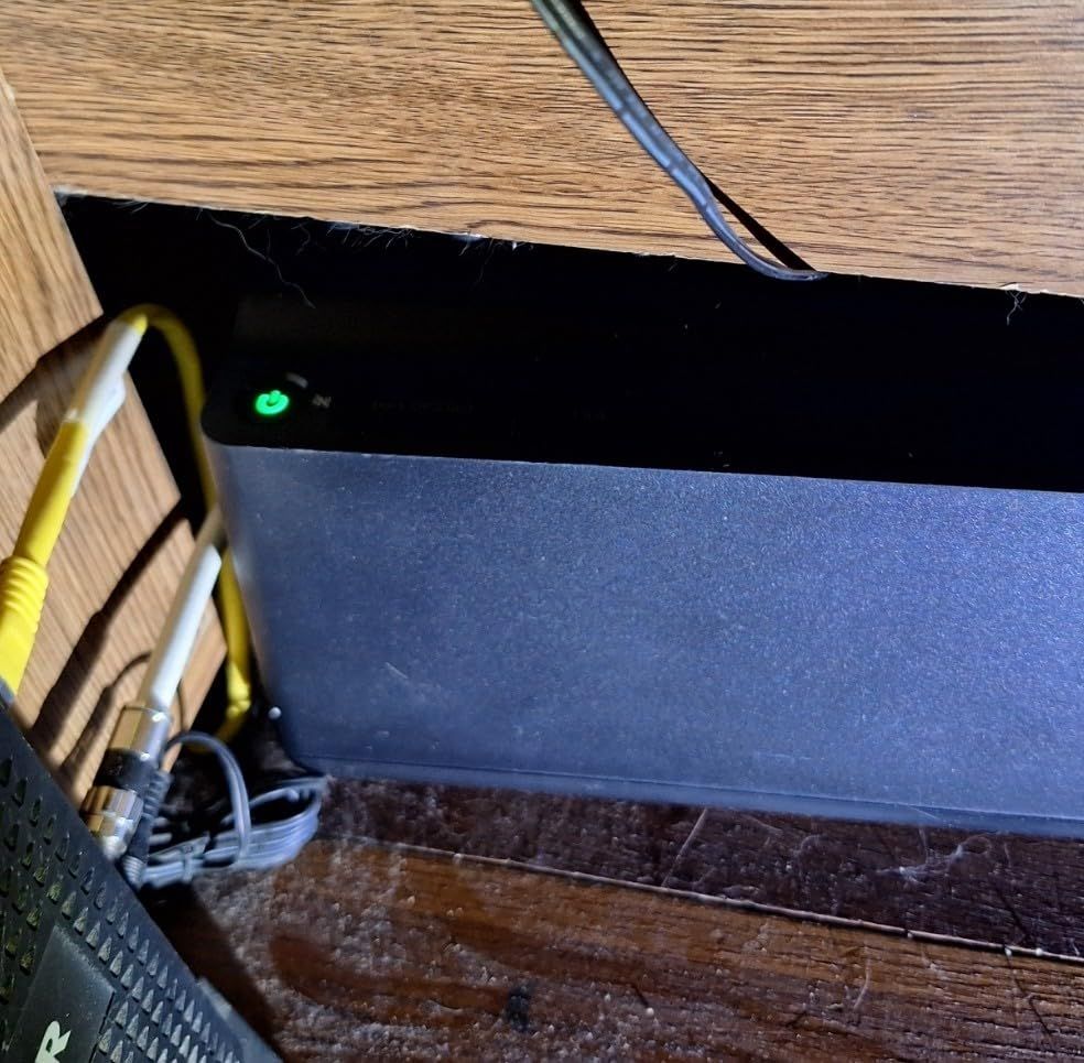 APC UPS 600VA/330W UPS Battery Backup for Computer, Router, NAS, BE600M1 | Power through utlity outages (23 minutes @ 100W). Backup battery with surge protection for routers, modems, PCs. USB charging customer photo 1