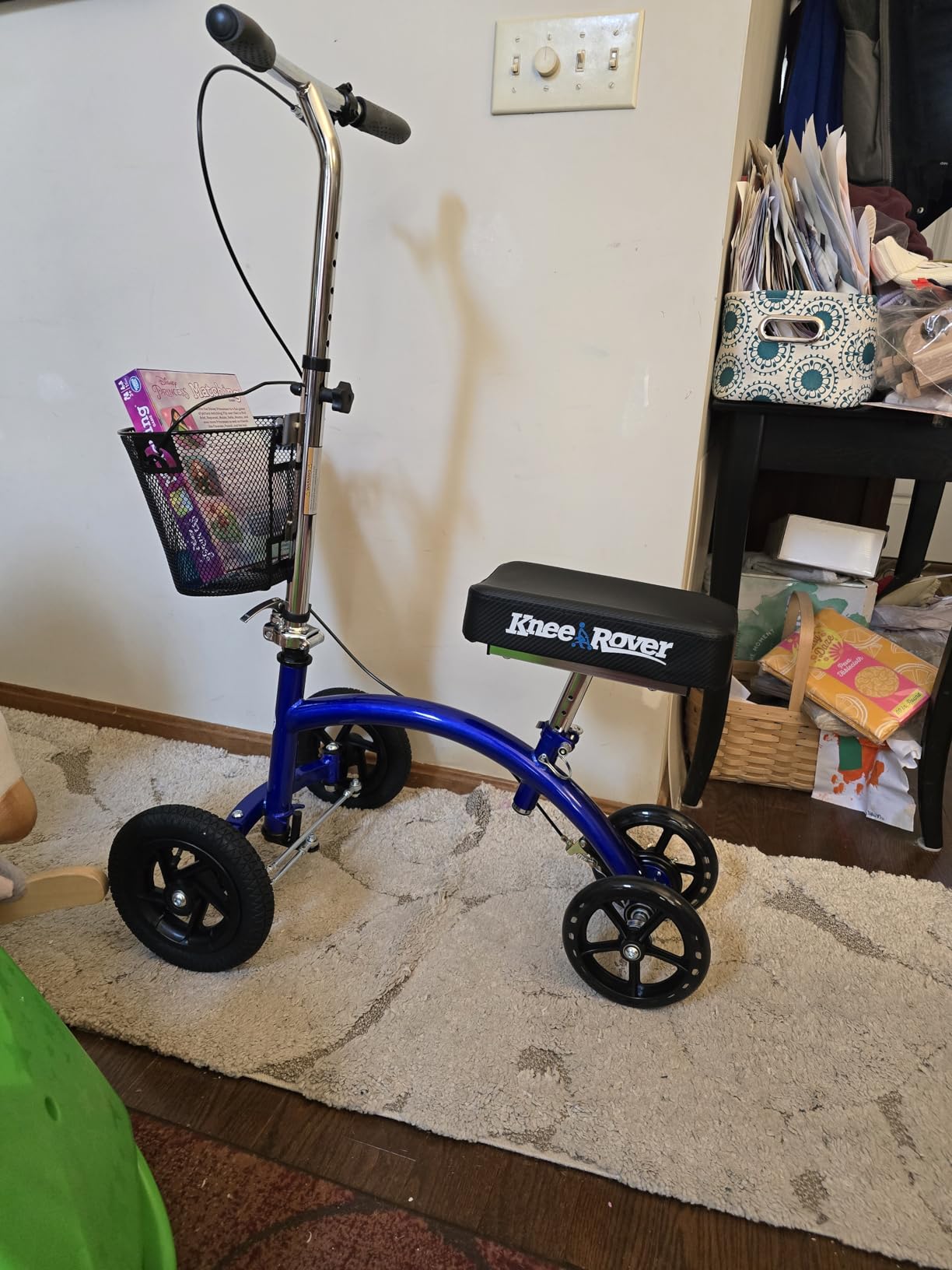 KneeRover Hybrid All Terrain Knee Scooter for Adults, Blue | Heavy Duty Knee Walker For Foot Surgery, Broken Ankle Foot Injuries, Leg Recovery Scooter, Knee Crutch Alternative customer photo 2