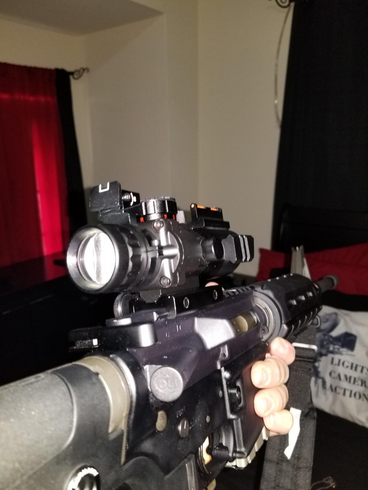 CVLIFE 4x32 Prism Hunting Rifle Scope Red & Green & Blue Illuminated Reticle Scope with Fiber Optic Sight customer photo 1