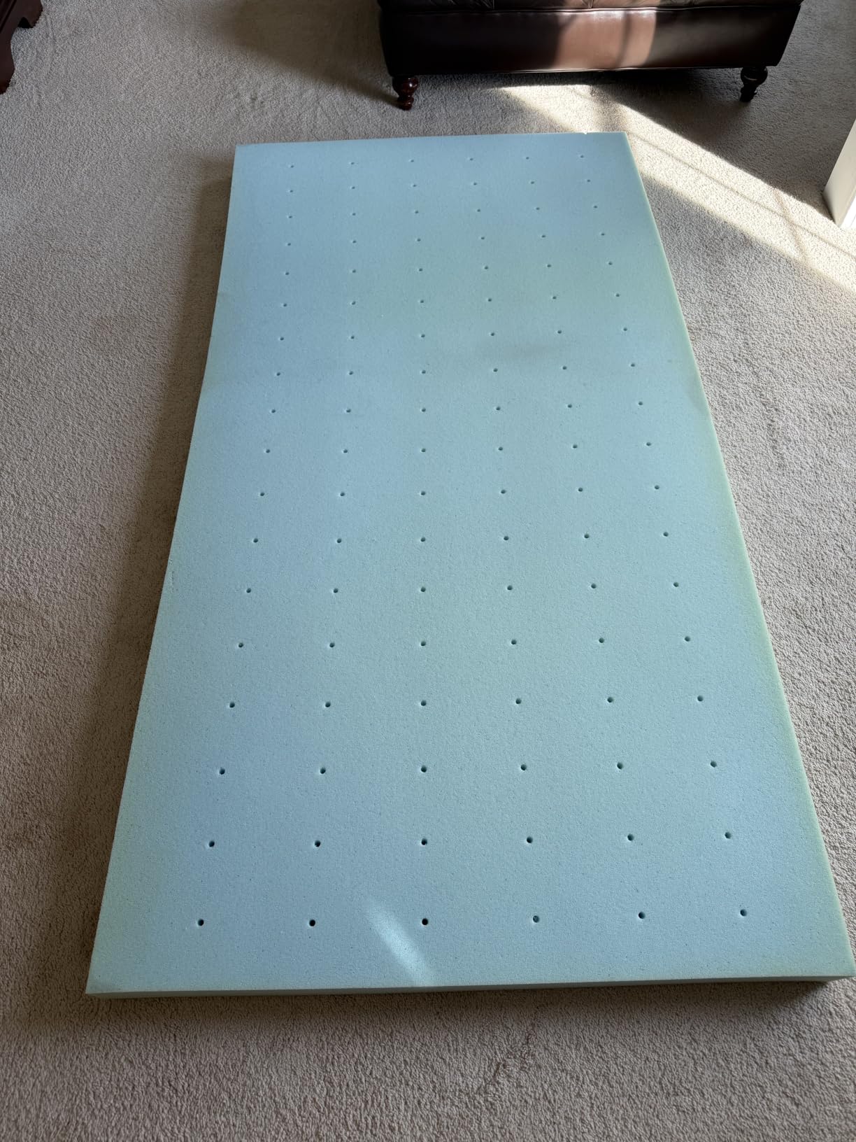 Lucid 3 Inch Memory Foam Mattress Topper, Full Size - Cooling Gel Bed Topper - Pressure-Relieving Deep Plush Feel - Ventilated Breathable Design - CertiPur Certified - Dorm Room Essentials customer photo 2