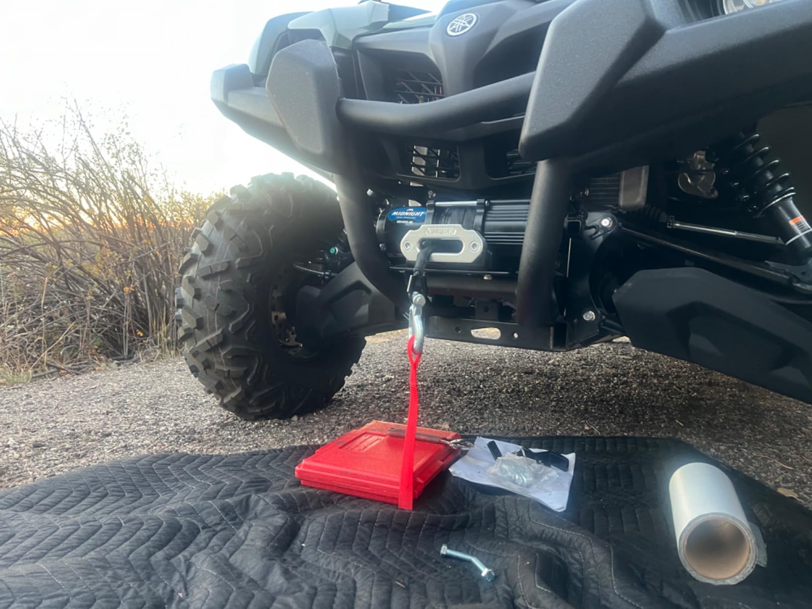 VIPER Midnight 4500lb ATV/UTV Waterproof Wireless Winch with 50 Feet of Black Synthetic Winch Rope. Designed by Motoalliance - a USA Powersports Company with 20+ Years of Offroad Experience. customer photo 2