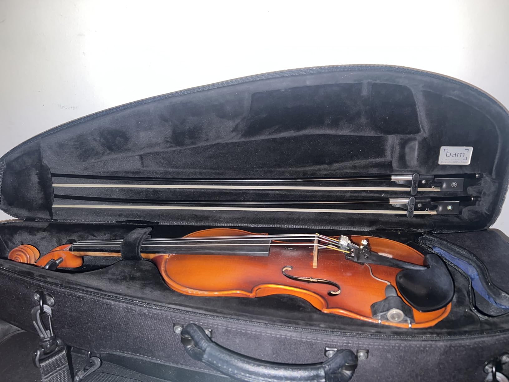 Kmise Carbon Fiber Violin Bow 4/4 - Lightweight Anti-Deformation Full Size Fiddle Bow with Ultra-Stretchy Horse Hair customer photo 2