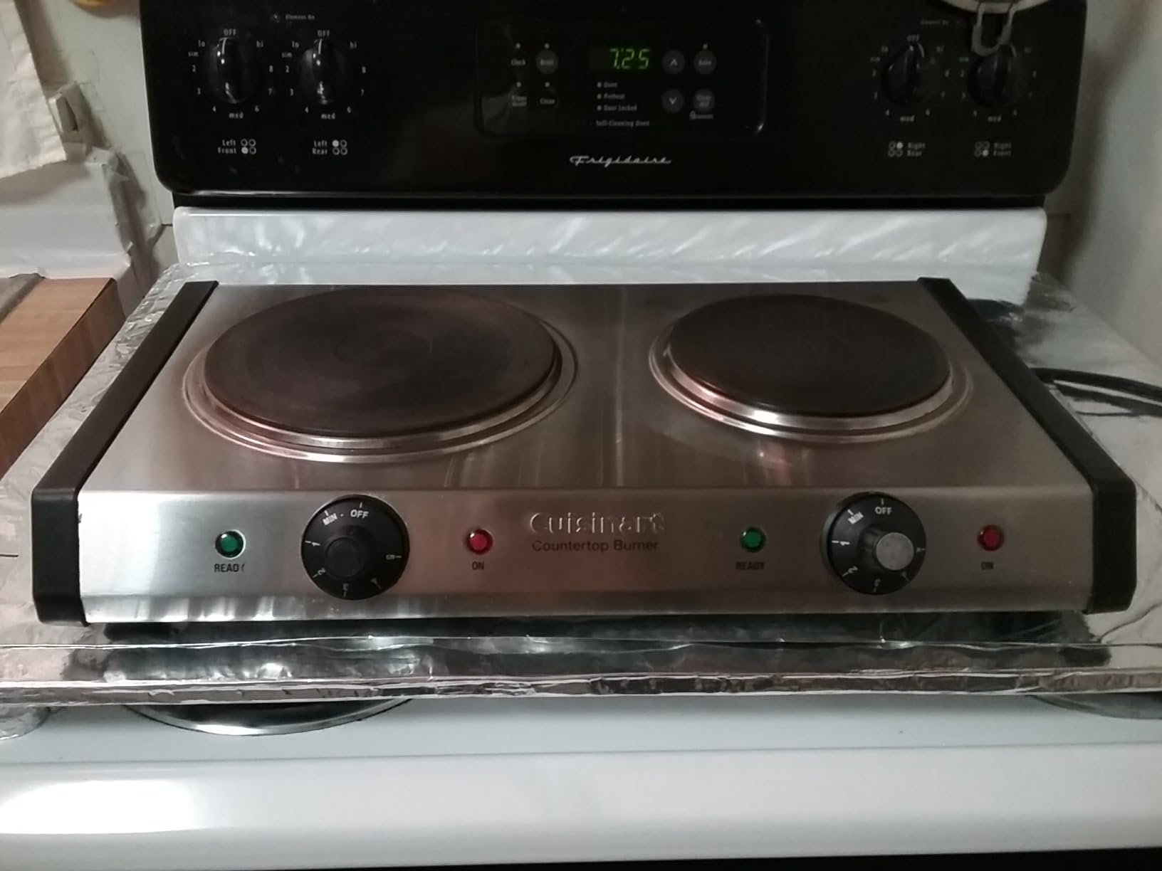 Cuisinart Double Burner Hot Plate, 1800W, Stainless Steel/Black customer photo 2