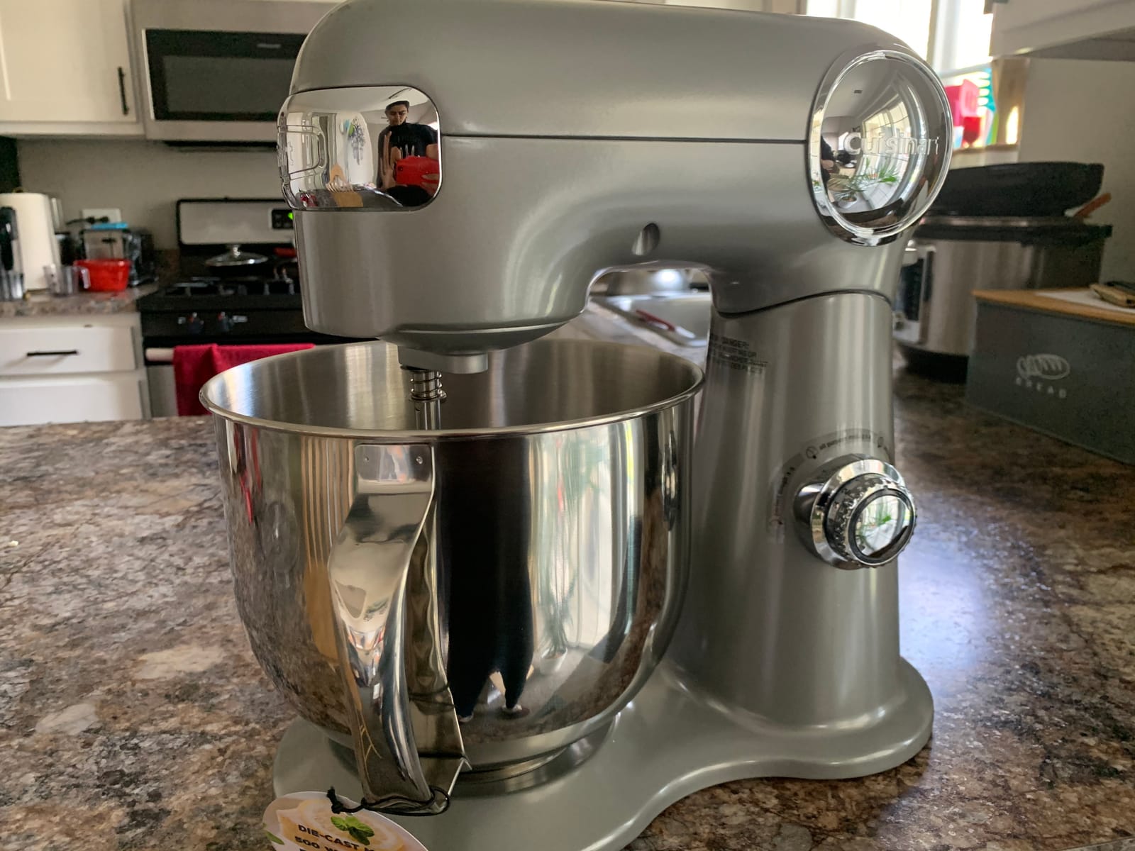 Cuisinart Stand Mixer, 12 Speeds, 5.5-Quart Mixing Bowl, SM-50BCNAS, Silver Lining customer photo 2