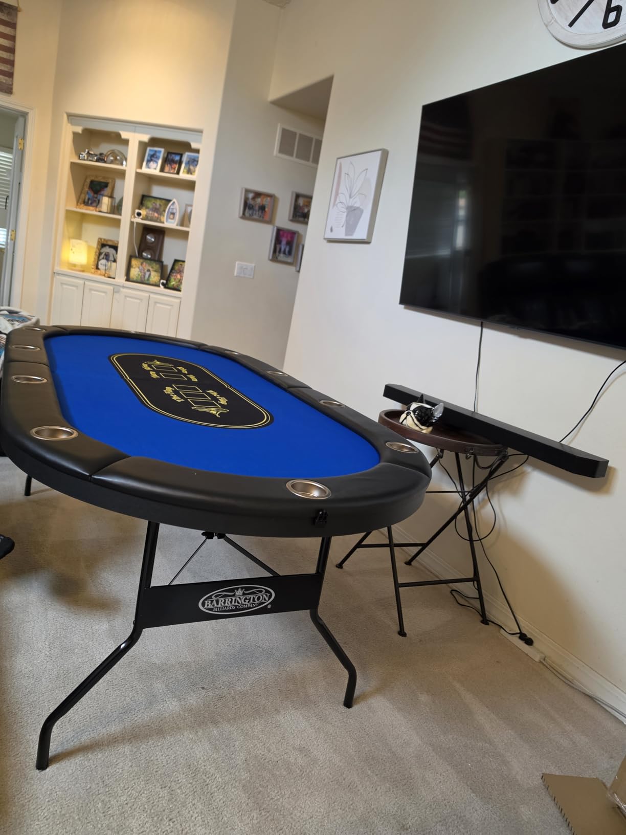 Barrington Folding Poker Table for up to 10 Players customer photo 1
