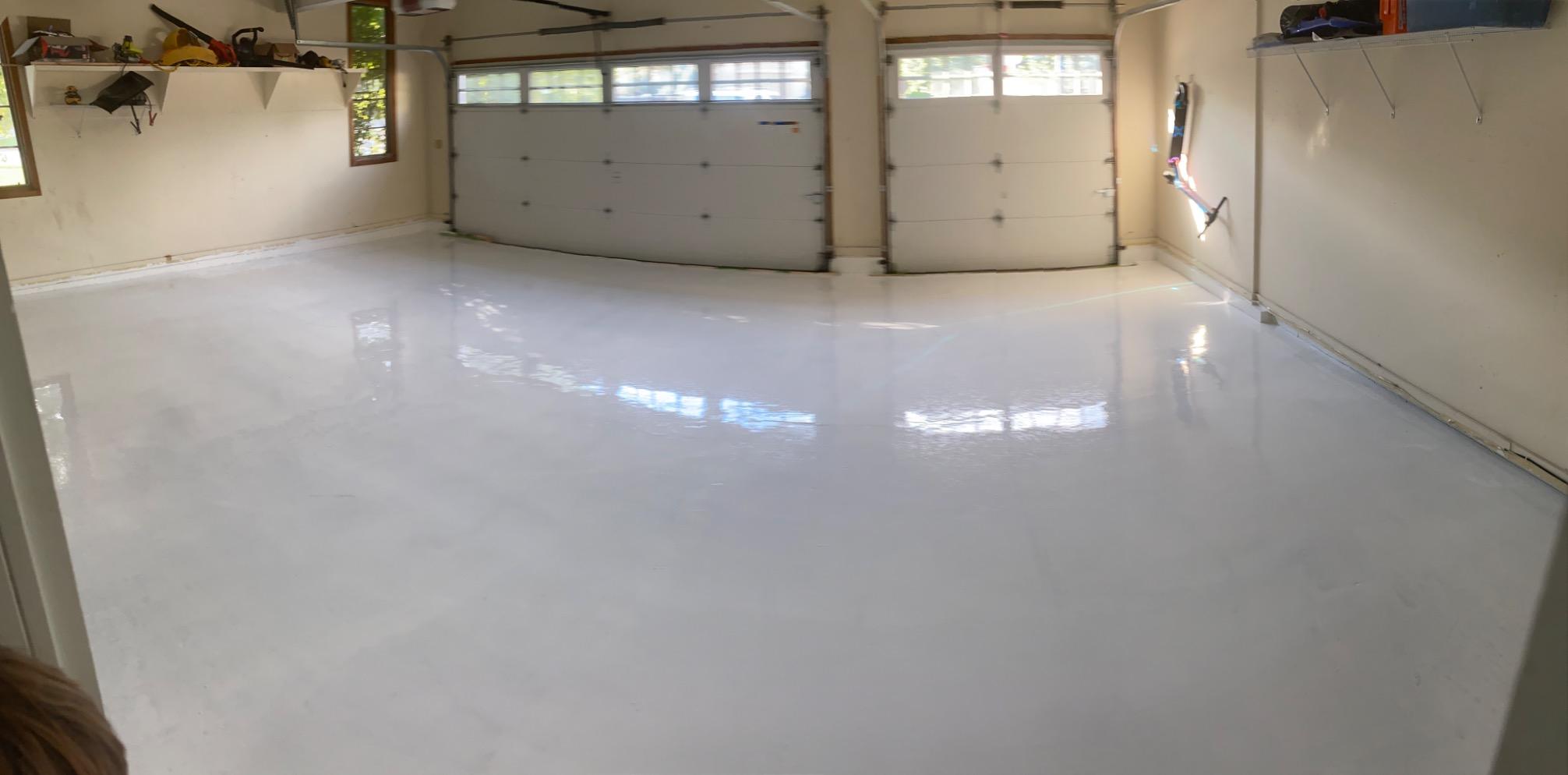 Colored Epoxies 10025 White Garage Floor Epoxy Kit, 3 Epoxy Resin Gallon | Made in USA, 100% Solids, Self-Leveling Epoxy Floor Coating for Concrete & Plywood, Zero VOC, Abrasion & Chemical Resistant customer photo 2