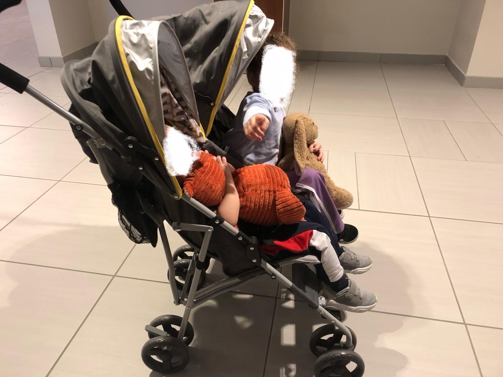Jeep Scout Double Stroller, Charcoal Galaxy customer photo 1