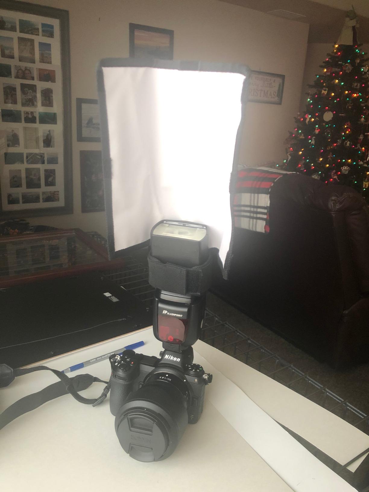 waka Flash Diffuser Reflector Kit - Bend Bounce Flash Diffuser+ Silver/White Reflector for Speedlight, Universal Mount for Canon, Nikon, etc. customer photo 2