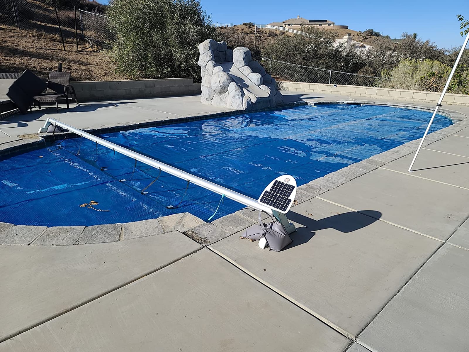 Automatic Motorized Solar Blanket Cover Reel/Roller for Pools up to 21x45ft customer photo 2