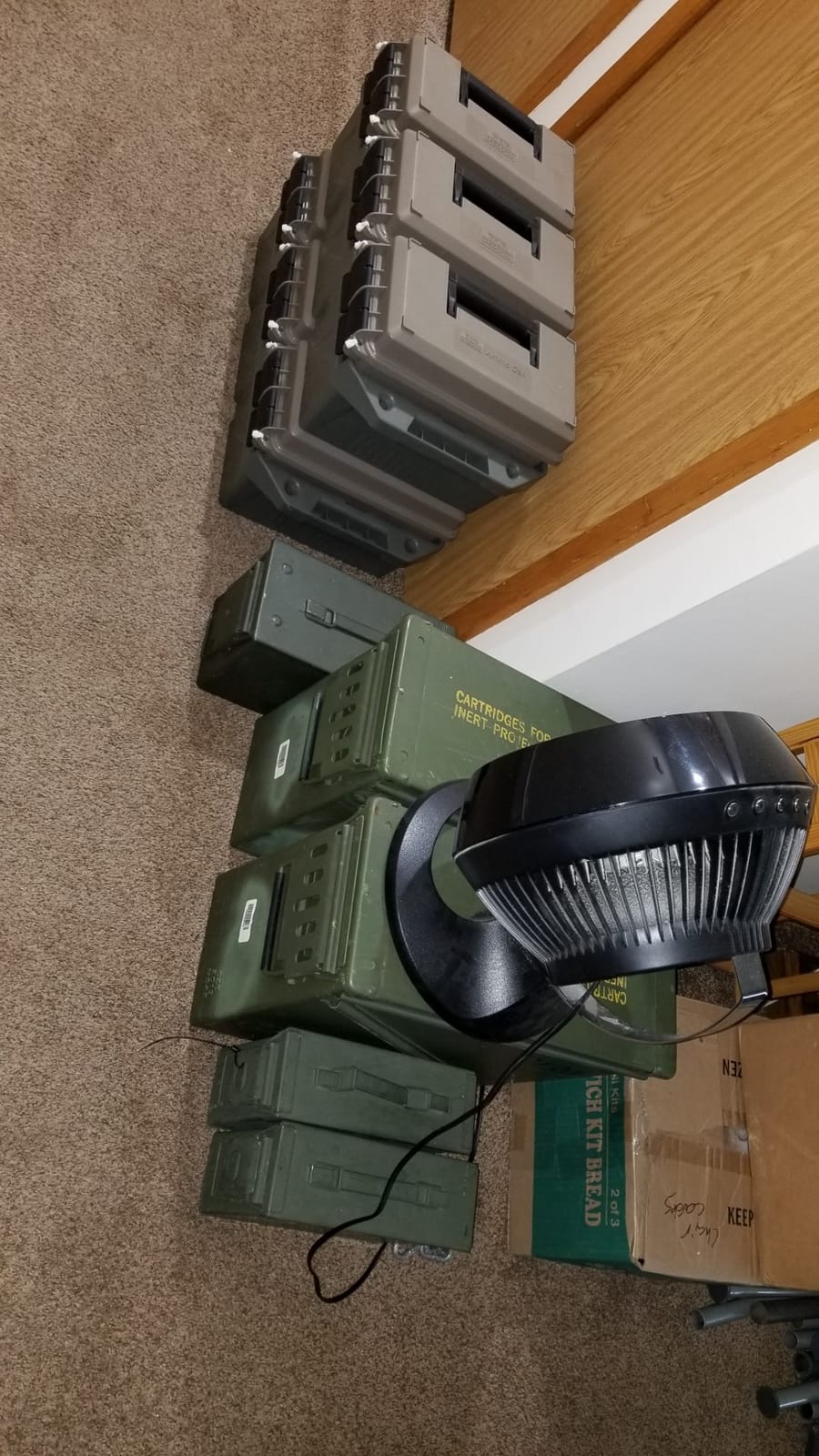 MTM AC4C 4-Can Ammo Crate, 30 Caliber, Dark Earth/Army Green | Convenient size, Stackable, Easy Carry and Transport of 30 Caliber Ammo, Rugged Tactical Carrying Crate, USA Made customer photo 1