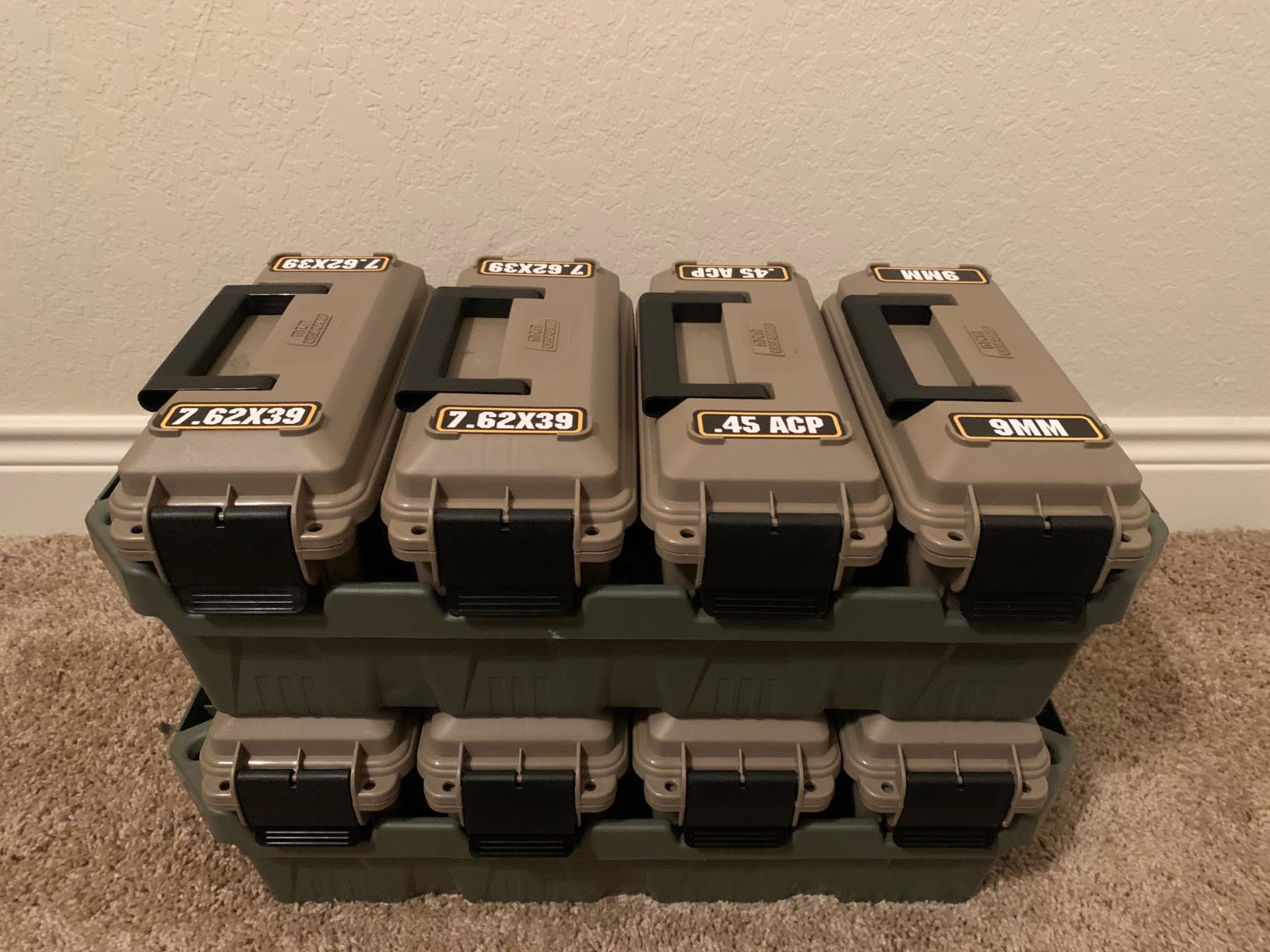 MTM AC4C 4-Can Ammo Crate, 30 Caliber, Dark Earth/Army Green | Convenient size, Stackable, Easy Carry and Transport of 30 Caliber Ammo, Rugged Tactical Carrying Crate, USA Made customer photo 2