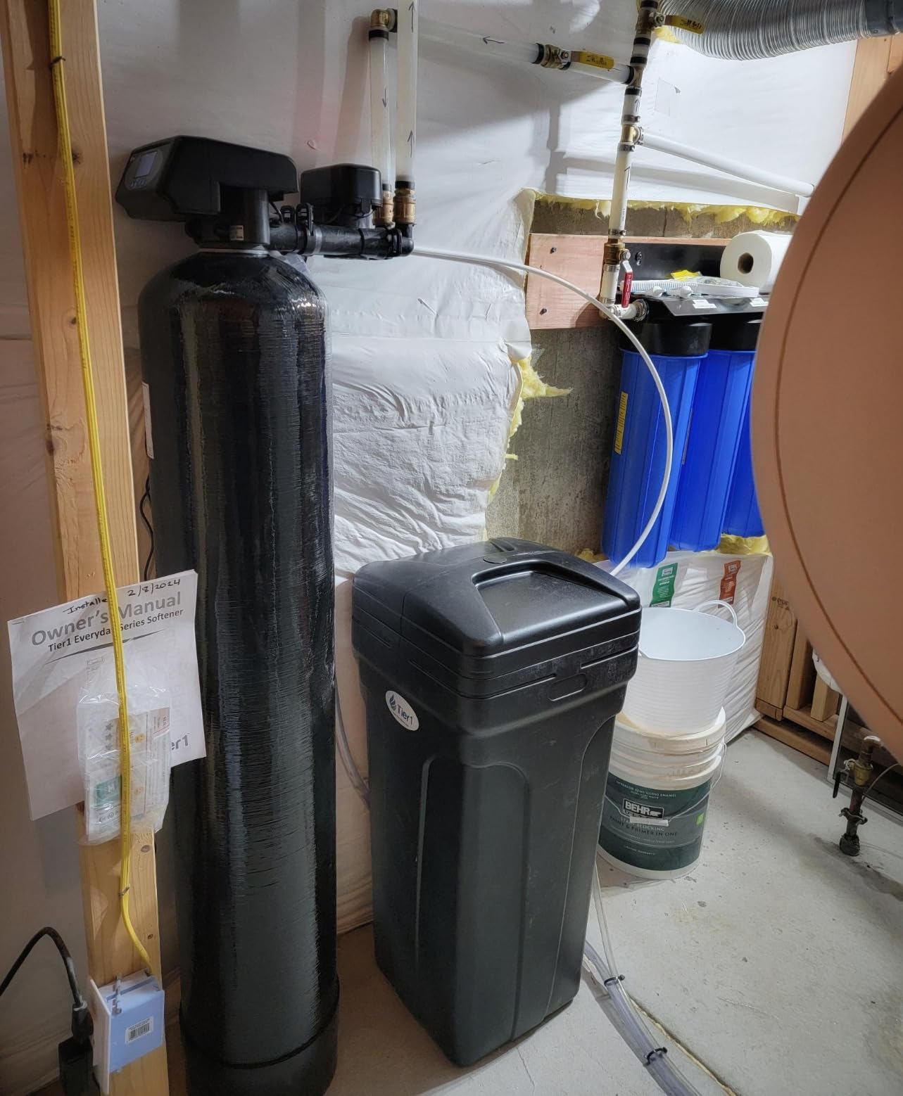 Tier1 48,000 Grain Water Softener for 4-5 Bathroom Homes | Ceramic Valve | 1.5 Cu Ft Resin Tank | Metered Regeneration | Salt-Based System customer photo 2