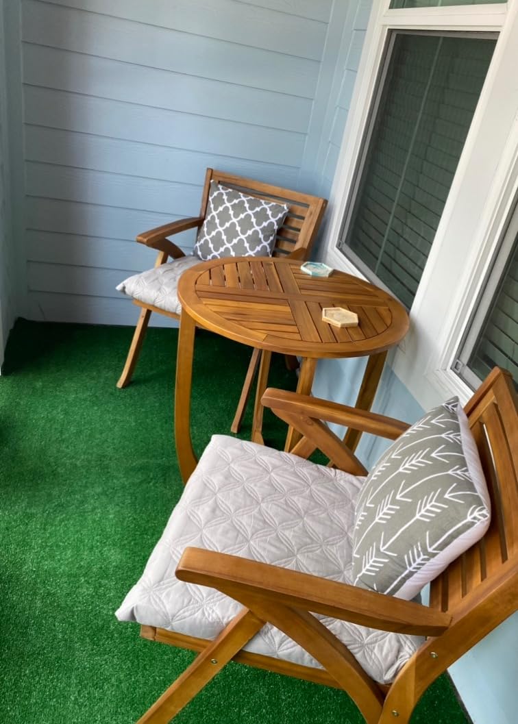 Christopher Knight Home Coronado Acacia Wood Bistro Set, 3-Pcs Set, Teak Finish customer photo 1