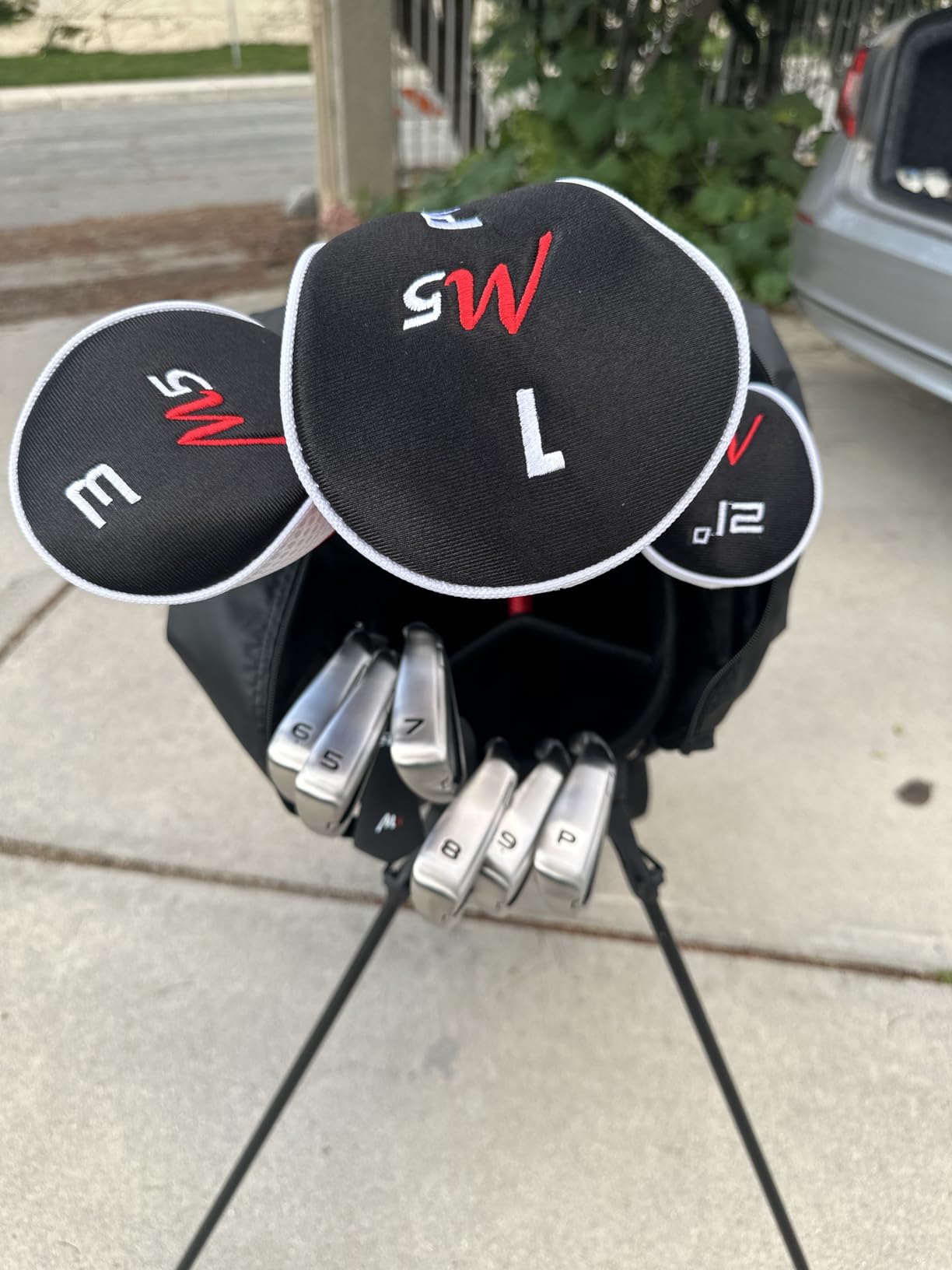 Precise M5 - Men's Complete Golf Club Set | 14-Piece, 460cc Titanium Driver, Fairway Wood & Hybrid, Irons Through Wedge, Putter, Stand Bag, Left/Right customer photo 1