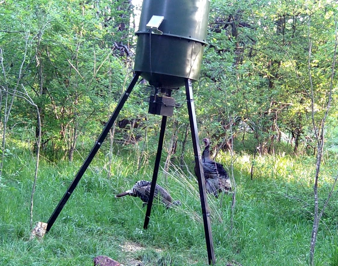 Wildgame Innovations Quick-Set Pro 270lb Game Feeder | Digital timer durable Varmint-Proof tripod Corn/Pellet deer hunting feeder, 1-6 available feed times & 50-feet radius customer photo 1