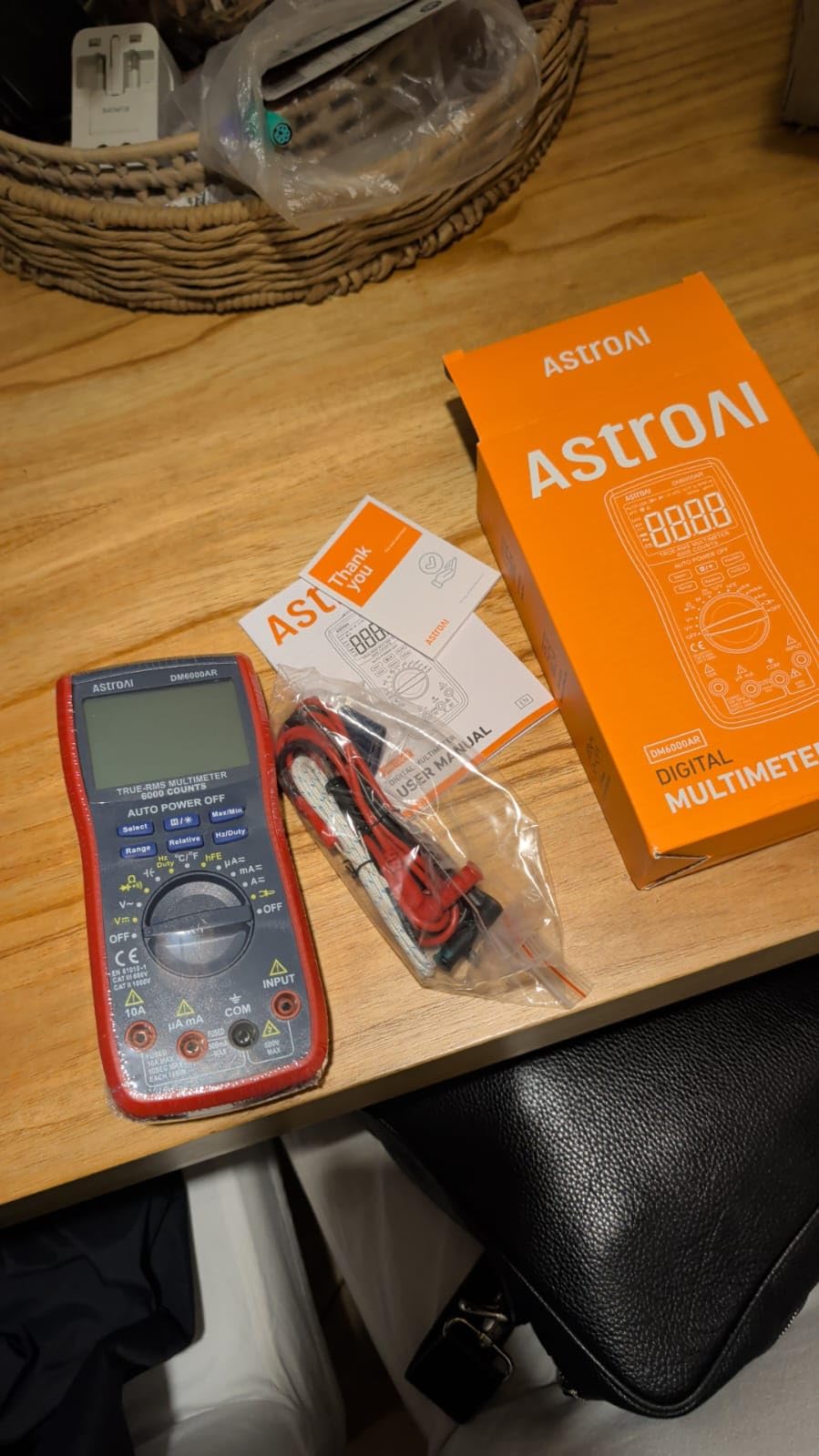 AstroAI Digital Multimeter, True RMS 6000 Counts Auto-Ranging Volt Meter for Automotive & Home Electrical Troubleshooting, AC/DC Voltage Current Resistance Continuity Capacitance Temperature Tester customer photo 1
