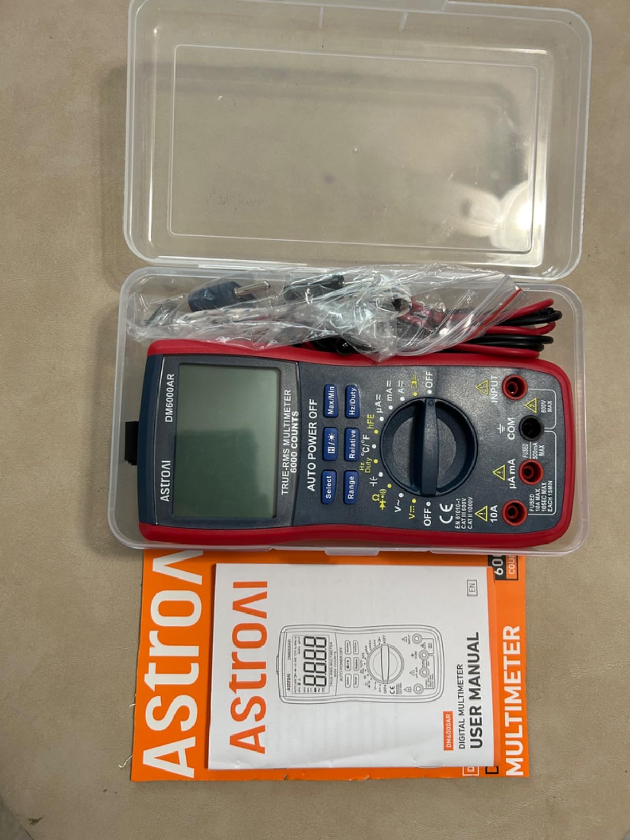 AstroAI Digital Multimeter, True RMS 6000 Counts Auto-Ranging Volt Meter for Automotive & Home Electrical Troubleshooting, AC/DC Voltage Current Resistance Continuity Capacitance Temperature Tester customer photo 2