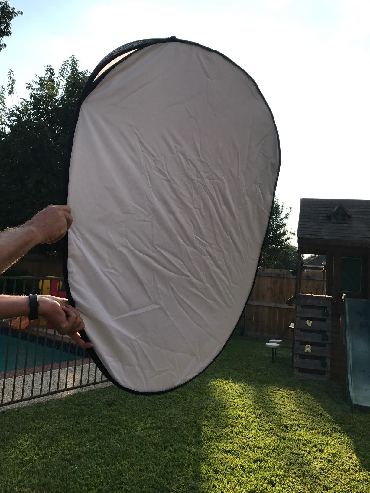 Light Reflector Photography 5 in 1, 24x35inch Oval Photography Reflector | 5-In-1 Collapsible Oval Light Reflector And Diffuser For Portrait, Product, Studio And Outdoor Photography with Carrying Bag customer photo 1