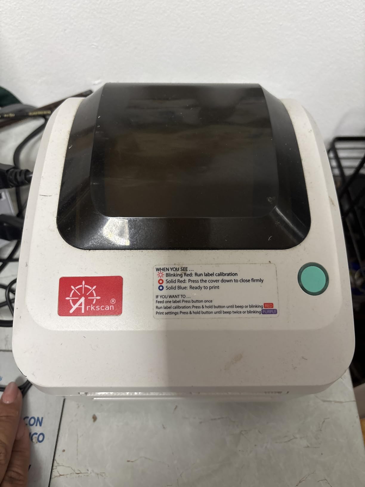 Arkscan 2054A Shipping Label Printer for Windows Mac Chromebook Android, Supports Amazon Ebay Paypal Etsy Shopify ShipStation Stamps UPS USPS FedEx DHL, Roll & Fanfold 4x6 Direct Thermal Label customer photo 2