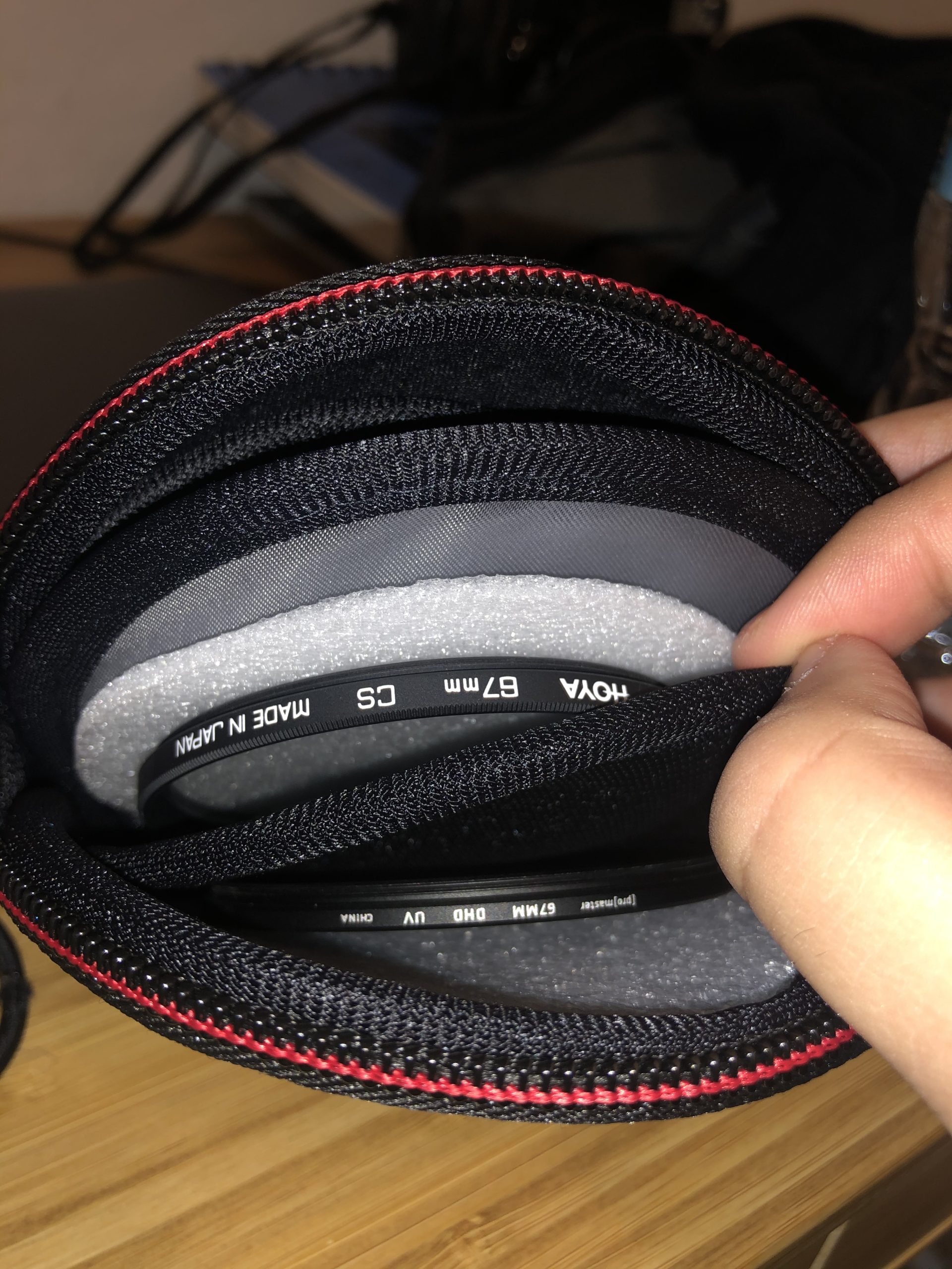 Camera Filters Case Bags for Round Filters Up to 82mm, Water-Resistant Fabric Design Lens Filter Pouch (Large) customer photo 1