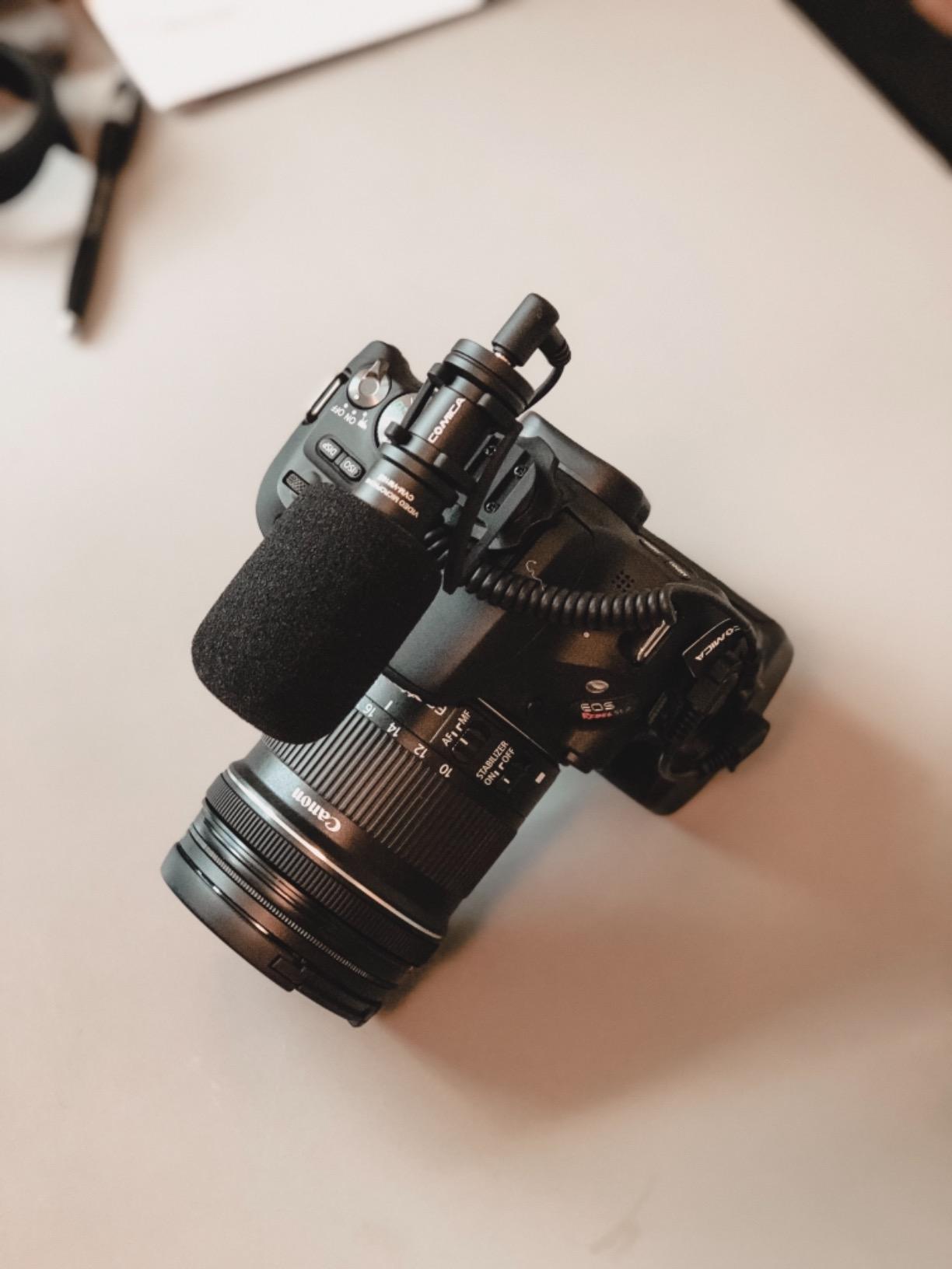 Camera Microphone, Comica CVM-VM10II Professional Video Microphone with Shock Mount, Deadcat, Compact Shotgun Mic Compatible with iPhone, DSLR Camera, Android Smartphones - Perfect for TikTok YouTube Vlog customer photo 2