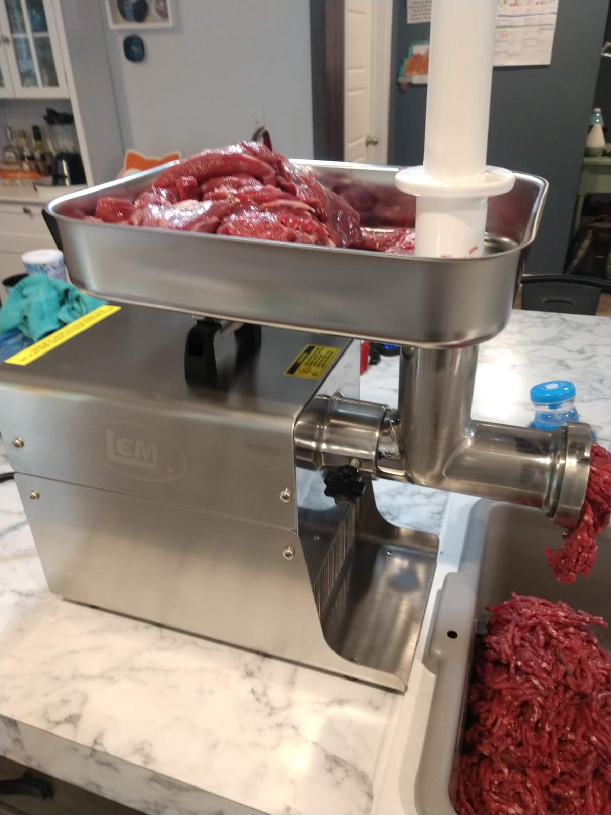 LEM Products BigBite #12 Meat Grinder, 0.75 HP, Stainless Steel customer photo 1