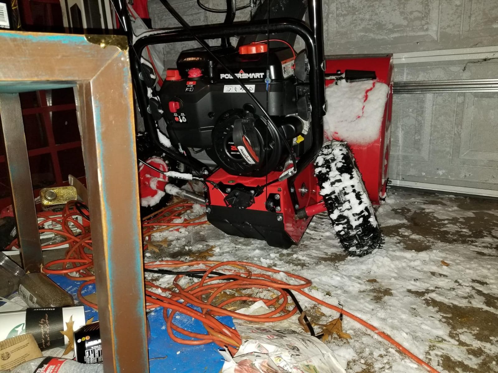 PowerSmart Self-Propelled 2-Stage Gas Snow Blower 24-inch 212cc Engine with Electric Start, Reinforced Steel Housing customer photo 2