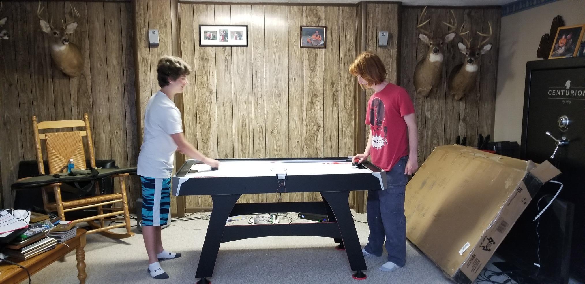 MD Sports Air Hockey Table with Arcade Electronic Scorer customer photo 2