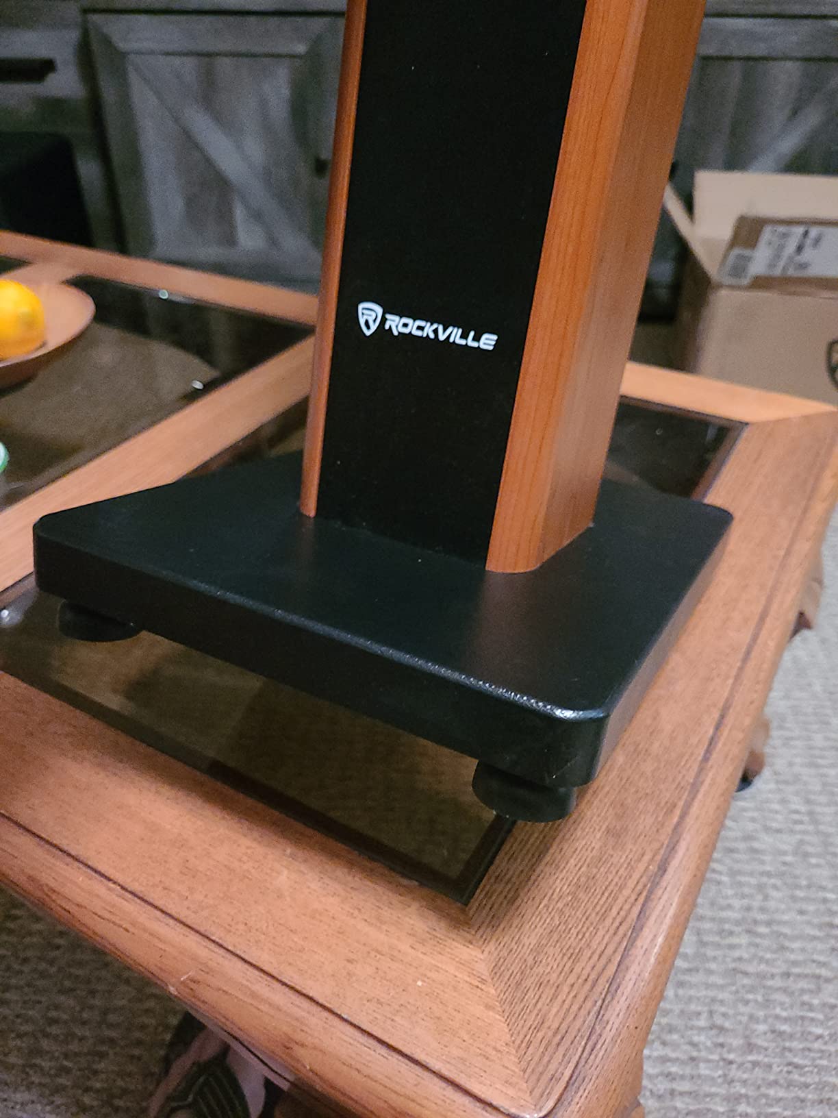 Rockville Pair RHTSB 36 Inch Bookshelf Speaker Stands, High-Performance Wood, Cable Management, Dual Platform Sizes, for Home Theater and Studio Monitors | Home Theater, Surround Sound, 60 lbs Load Capacity, MDF Wood, Sand Fillable, Isolation Pads, Brass & Rubber Spikes customer photo 1