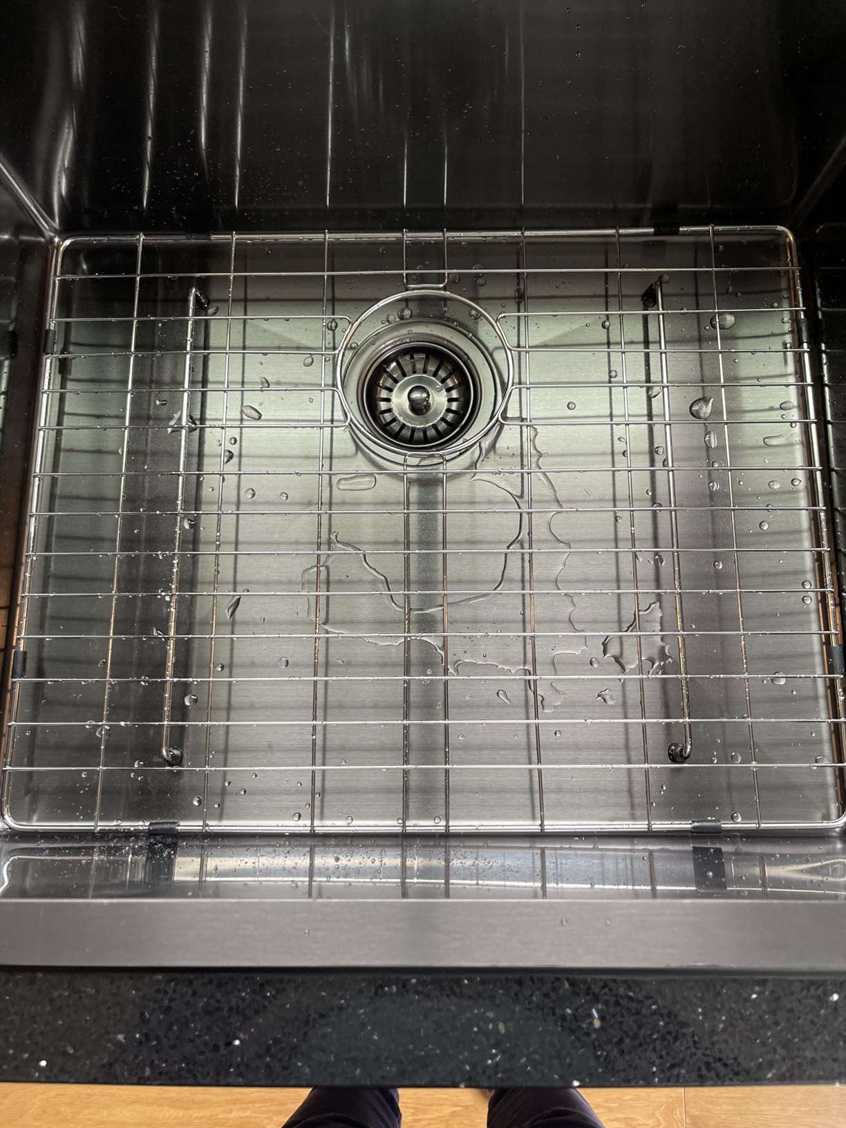 VCCUCINE Farmhouse Sink 30x22 Inch Stainless Steel Farmhouse Kitchen Sink Undermount Drop in Single Bowl Basin Apron Sink Brushed Nickel customer photo 2