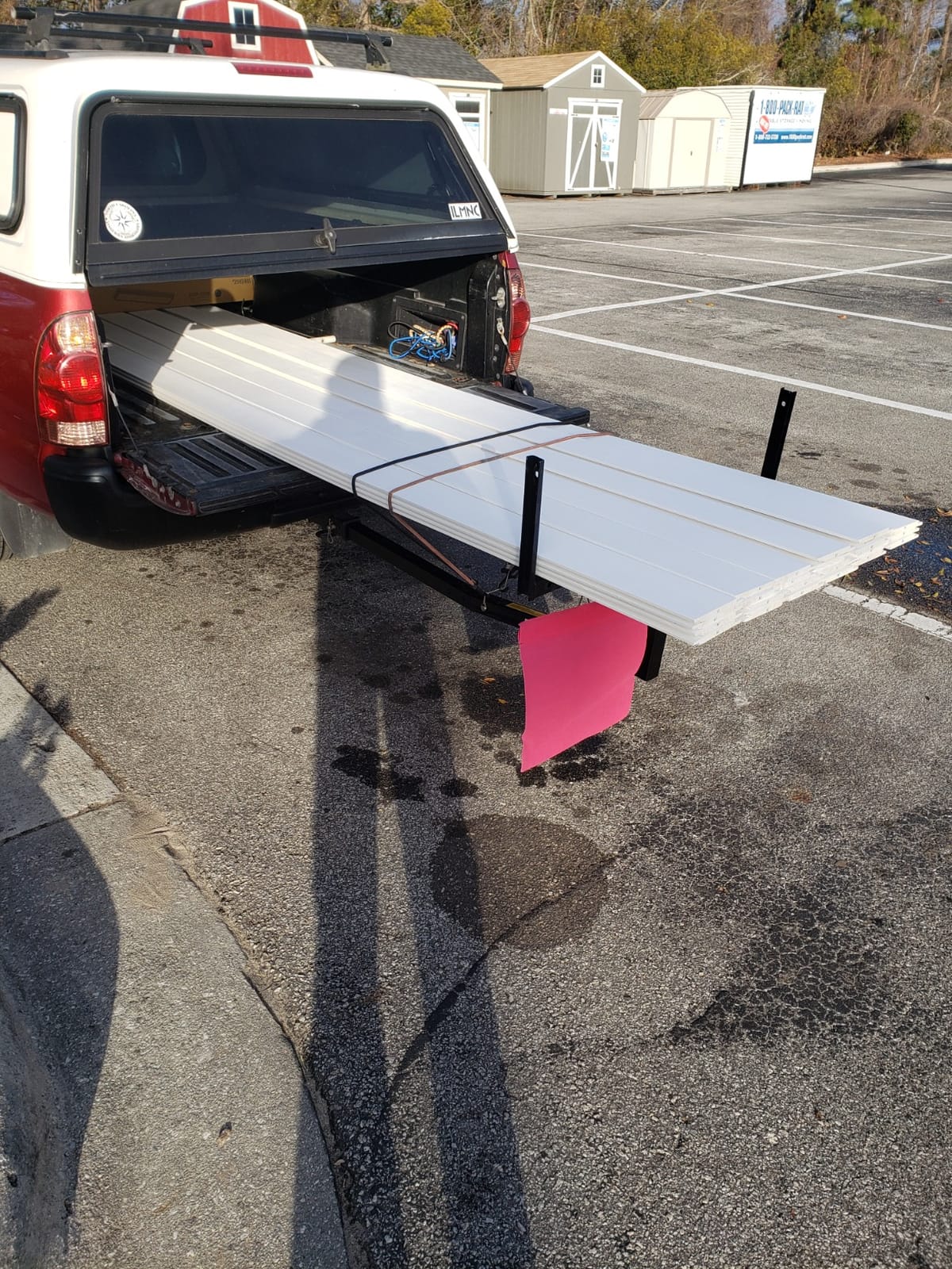 Adjustable Steel Pick Up Truck Bed Hitch Extender Extension Rack for Boat | Lumber Long Loads Canoe Ladder customer photo 1