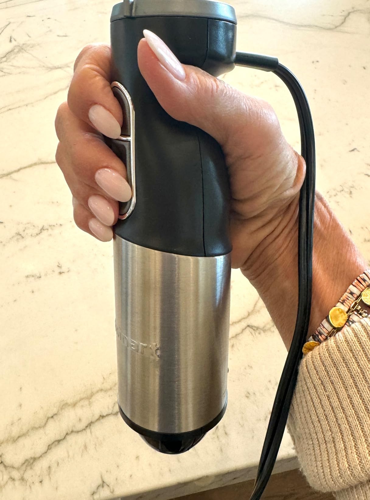 Cuisinart CSB-179 Smart Stick Variable Speed Hand Blender, Stainless Steel | Hand blender with variable speed control, stainless steel shaft, one-hand operation & lock/unlock button, CSB-179P1 customer photo 1