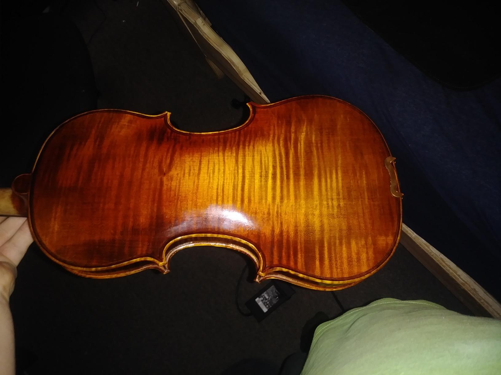 Kennedy Violins Louis Carpini G2 Violin Outfit CLEARANCE Carrying Case and Accessories Included - Solid Maple Wood and Ebony Fittings customer photo 2