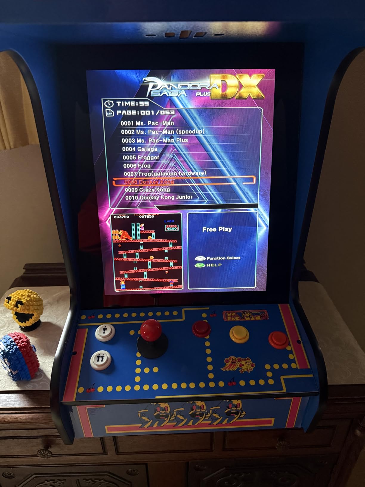 Doc and Pies Arcade Factory Classic Home Arcade Machine - Tabletop and Bartop - 412 Retro Games - Full Size LCD Screen, Buttons and Joystick (Red) customer photo 1