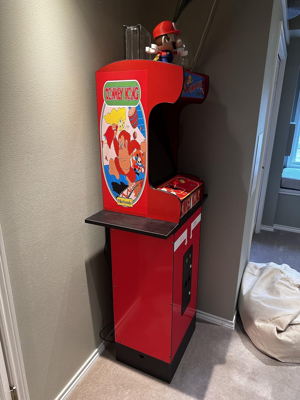 Doc and Pies Arcade Factory Classic Home Arcade Machine - Tabletop and Bartop - 412 Retro Games - Full Size LCD Screen, Buttons and Joystick (Red) customer photo 2