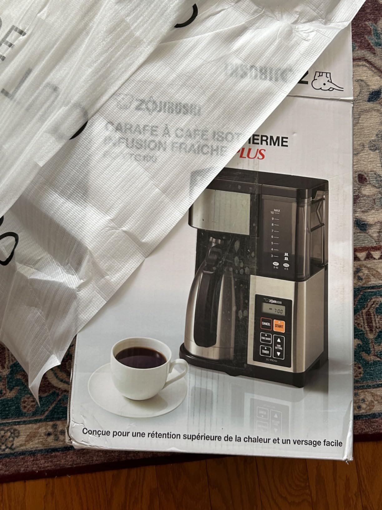 Zojirushi EC-YTC100XB 10-Cup Coffee Maker (Stainless Steel/Black) customer photo 2