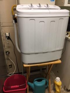 SUPER DEAL Compact Mini Twin Tub Washing Machine 13lbs Capacity Portable Washer Wash and Spin Cycle Combo customer photo 1