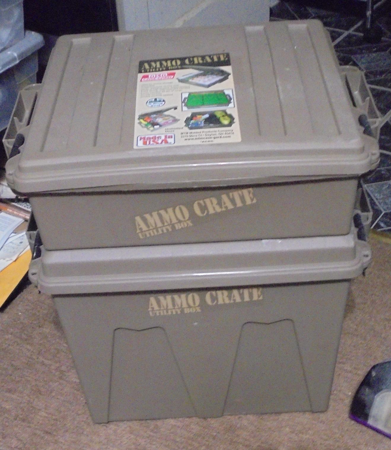 MTM ACR12-72 Ammo Crate Utility Box, Carries 100lbs, Dark Earth | Stackable, Four Tie Down Points, Double Padlock Tabbed for Security, Dry Storage of Gear, USA Made customer photo 1
