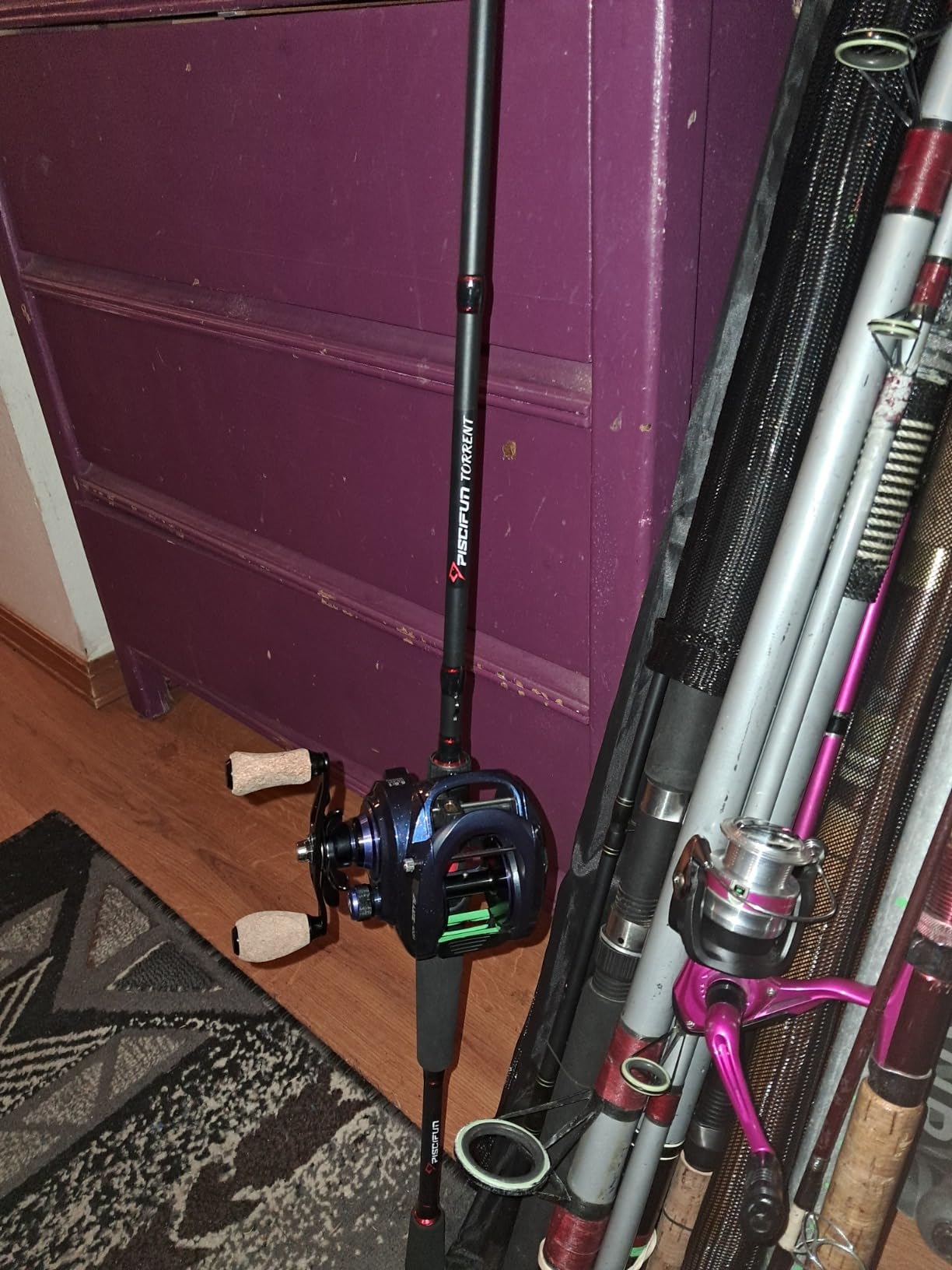 Piscifun Torrent Fishing Rod, IM6 Carbon 2-Piece Baitcaster & Spining Rod | High sensitivity detects light bites, lightweight design reduces fatigue, zirconium oxide rings ensure smooth customer photo 1