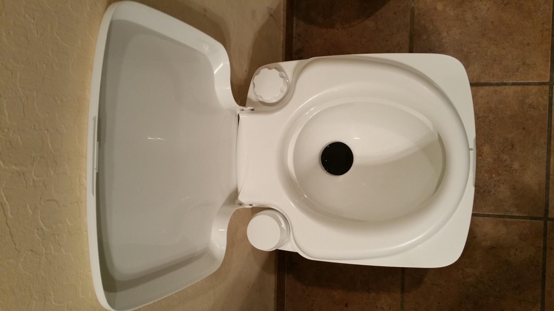 Thetford Porta Potti 365 Portable Toilet (for RV, Marine, Camping, Vans, Trucks, Healthcare) 92820, White customer photo 1
