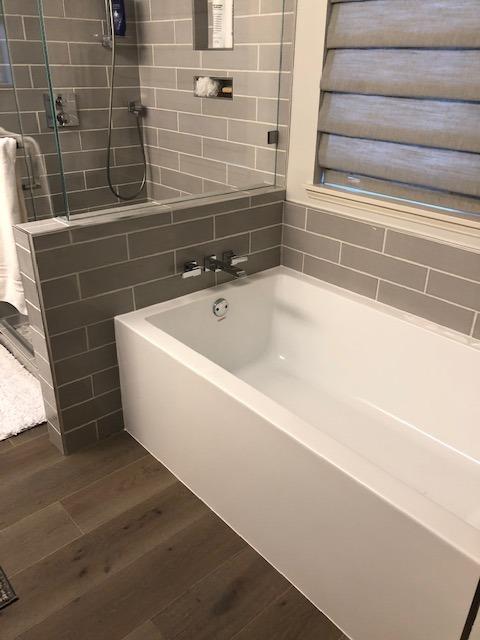 Kingston Brass Aqua Eden VTAP603622L 60-Inch Acrylic Alcove Tub with Left Hand Drain, White customer photo 2