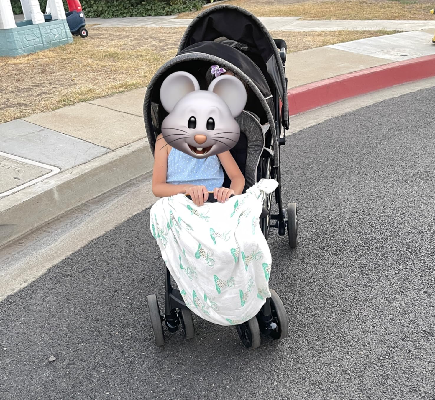 Chicco Cortina Together Double Stroller, 2-Seat, Foldable | Minerale/Black, 100% polyester, fits 2 Chicco KeyFit seats, all-wheel suspension, baby travel stroller customer photo 2