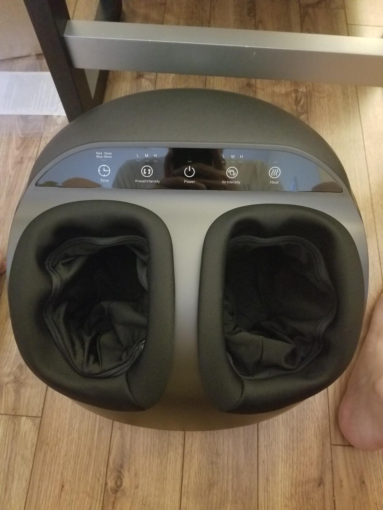 RENPHO Full Foot Massager with Heat, Deep Shiatsu for Plantar Fasciitis | FSA Eligible HSA, 3 Compression & Kneading Levels, Corded Electric, Auto Timer, Birthday Gifts for Women Men, Size up to 13