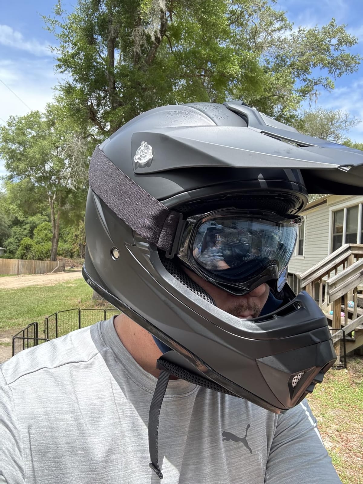 ILM Adult Dirt Bike Helmets Motocross ATV Dirtbike BMX MX Offroad Full Face Motorcycle Helmet, DOT Approved Model 128S customer photo 2