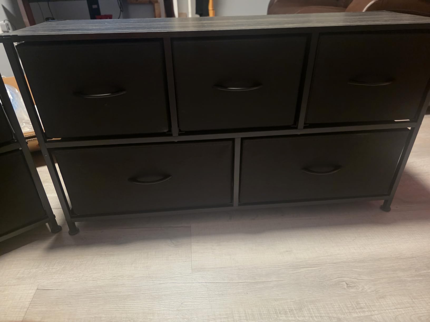 WLIVE Wide Dresser for Bedroom, 5 Drawer Chest of Drawers, Dark Grey customer photo 1