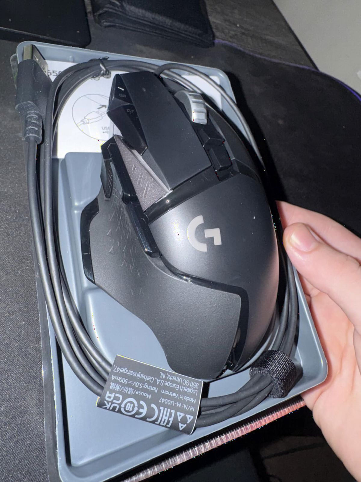Logitech G502 Hero Wired Gaming Mouse - Black | High performance, 25,600 DPI, RGB, adjustable weights, 11 programmable buttons, on-board memory, PC/Mac customer photo 1