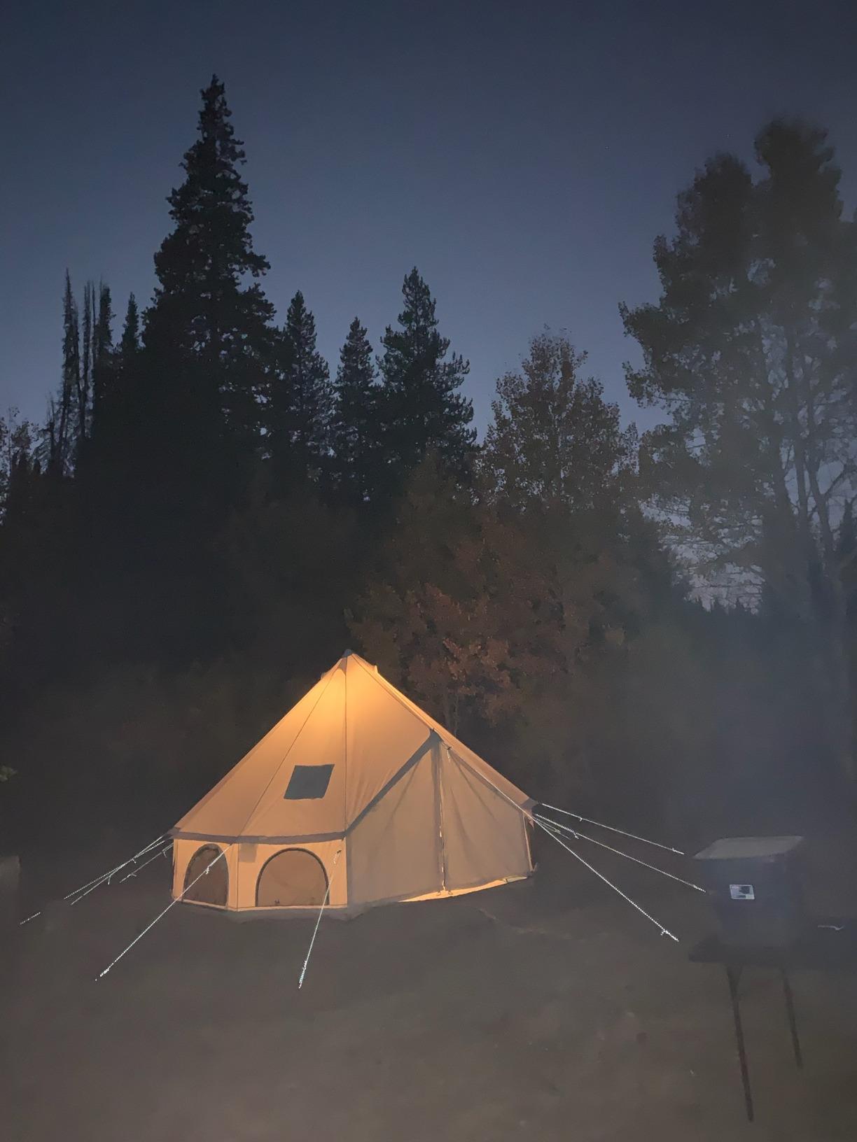 WHITEDUCK Avalon Canvas Bell Tent Water Repellent - Luxury All Season Tent for Camping & Glamping Made from Premium & Breathable 100% Cotton Canvas w/Stove Jack, Mesh customer photo 1
