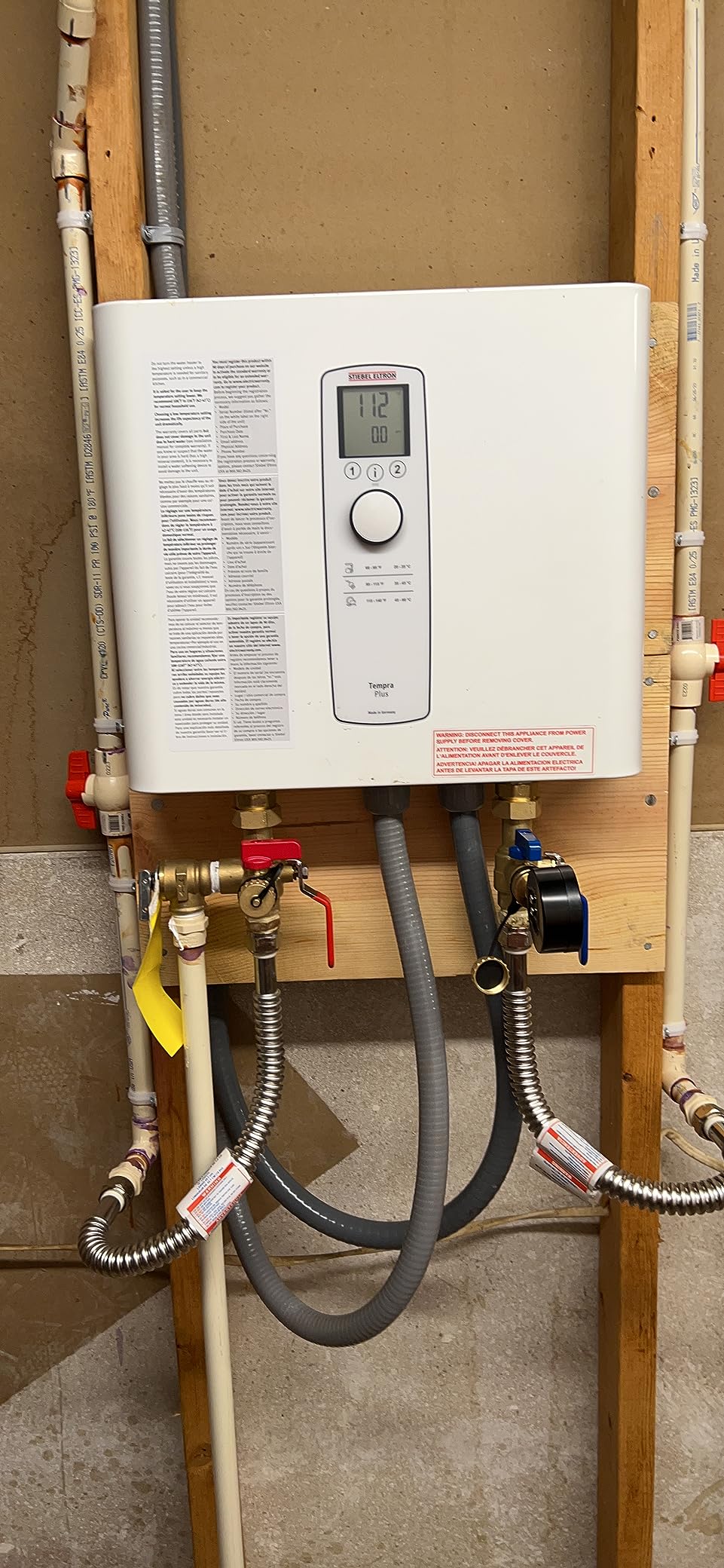 Stiebel Eltron Tankless Water Heater - Tempra 29 Plus - Electric, 28.8kW, On Demand Hot Water, Eco, White, Made in Germany customer photo 1